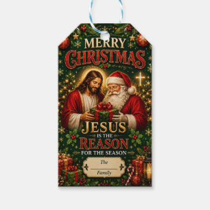 Etiqueta Para Presente Natal Cristão   Jesus É A Razão