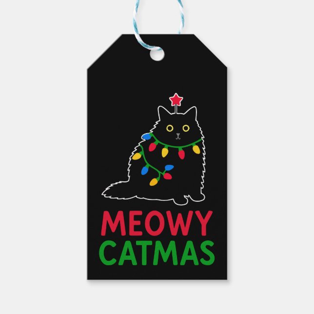 Etiqueta Para Presente Natal da Gatinha (Frente)