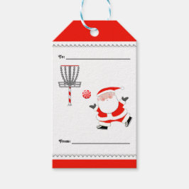 Etiqueta Para Presente Natal de Disc Golf