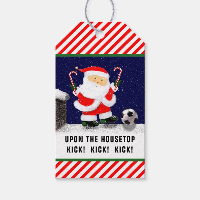 Etiqueta Para Presente Natal de Futebol (Frente)