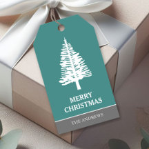Natal de Pinheiro Branco e Azul Turquesa