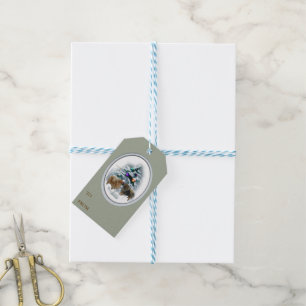 Etiqueta Para Presente Natal de Pomeranian