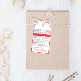Etiqueta Para Presente Natal do Polo Norte - Paraíso