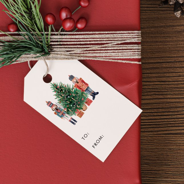 Etiqueta Para Presente Natal do Quebra-Nozes (Nutcracker Gift Tag by Painted Paperie)