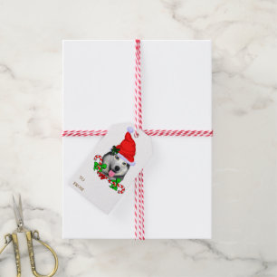 Etiqueta Para Presente Natal do rouco Siberian