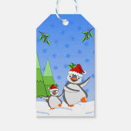Etiqueta Para Presente Natal dos Pinguins