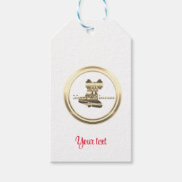 Etiqueta Para Presente Natal Dourado personalizado