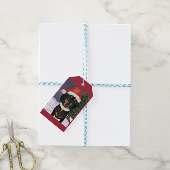 ETIQUETA PARA PRESENTE NATAL DOXIE (Com cordão)