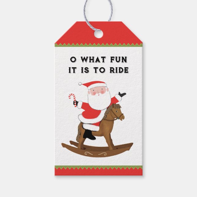 Etiqueta Para Presente Natal equestre (Frente)