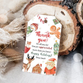 Etiqueta Para Presente Natal Família Agradecimento Apreciação