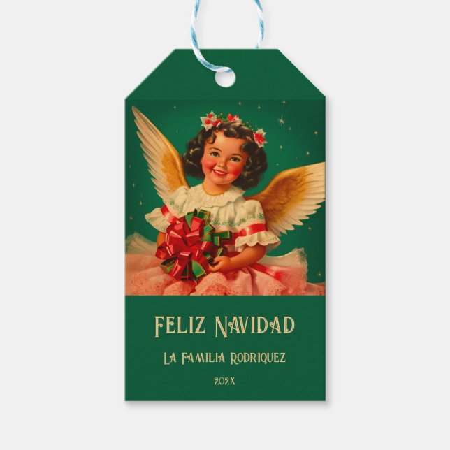 Etiqueta Para Presente Natal "Feliz Navidad" (Frente)