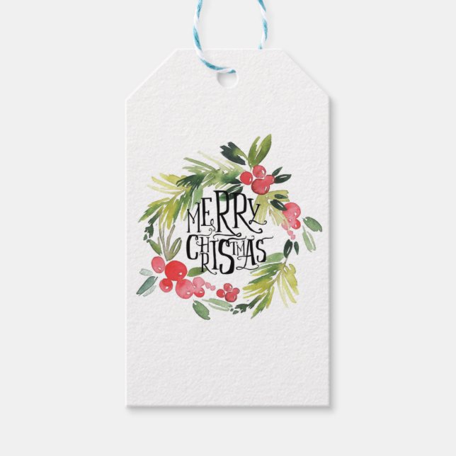 Etiqueta Para Presente Natal, Feriados, Decorações, Celebração (Frente)