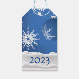 Etiqueta Para Presente Natal/ Floco de Neve de Férias Neve 2023 Adicionar