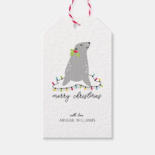 Etiqueta Para Presente Natal Foca Fofa