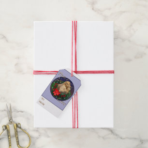 Etiqueta Para Presente Natal Inglês do Cocker Spaniel