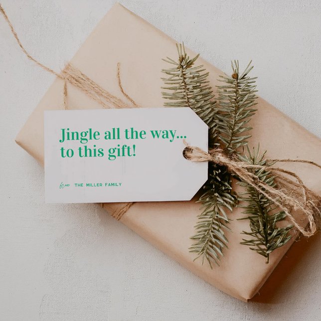 Etiqueta Para Presente Natal Jingle All The Way (Criador carregado)