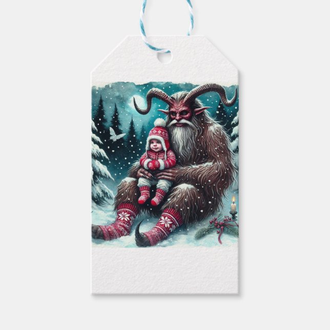 Etiqueta Para Presente Natal Krampus (Frente)