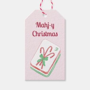 Etiqueta Para Presente Natal Mahjong Mahj-y