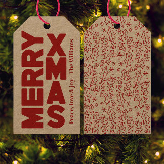 ETIQUETA PARA PRESENTE NATAL MINIMALISTA E ELEGANTE