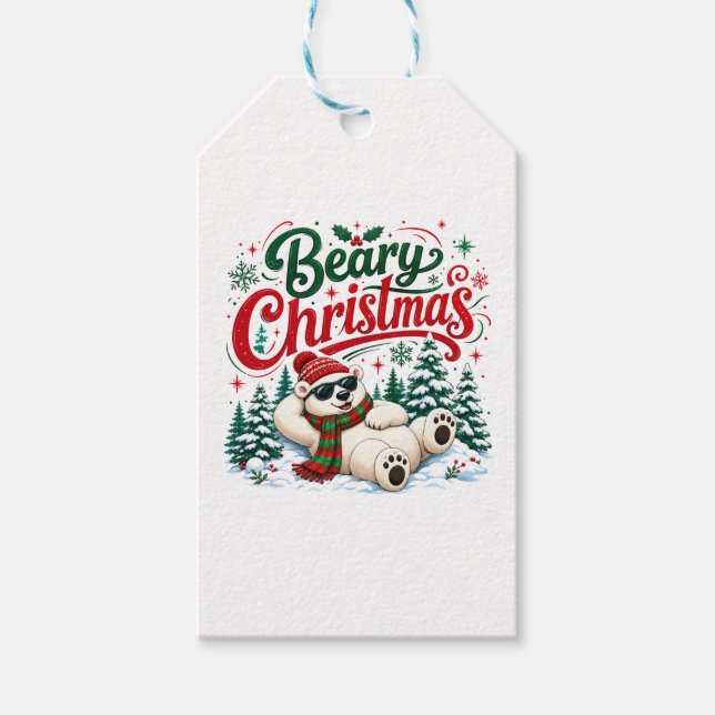 Etiqueta Para Presente Natal muito fofo (Frente)