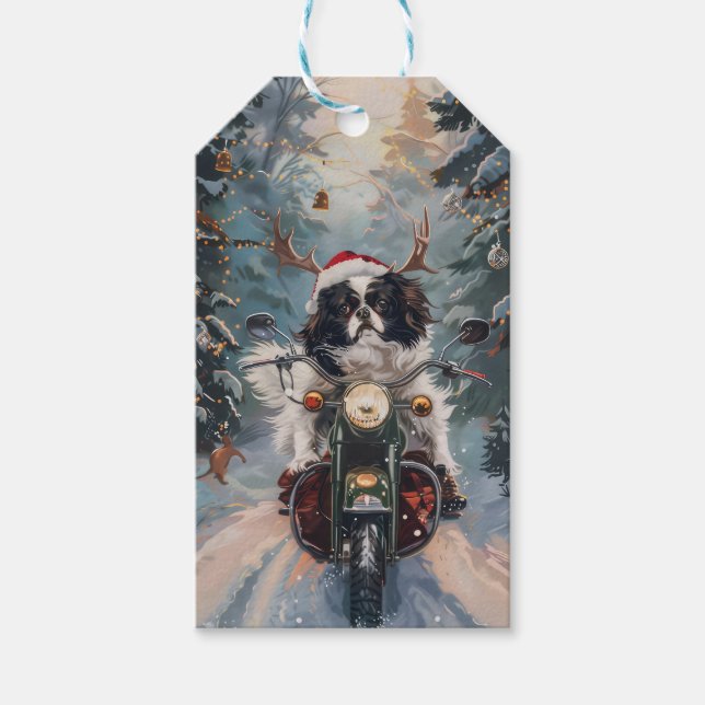 Etiqueta Para Presente Natal para Motocicleta japonês (Frente)