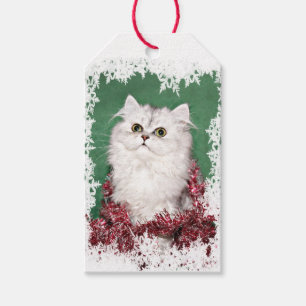 Etiqueta Para Presente Natal persa do gatinho