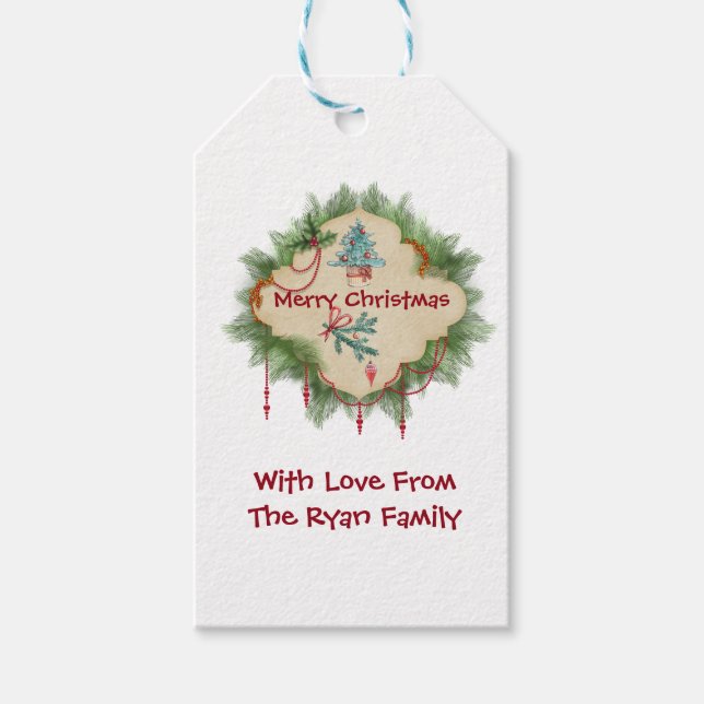 Etiqueta Para Presente Natal personalizado (Frente)