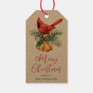 Etiqueta Para Presente Natal Personalizado Cardinal