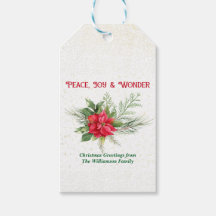 Natal Poinsettia Vermelha Paz Alegria e Maravilha