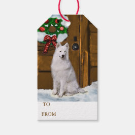 Etiqueta Para Presente Natal Samoyed