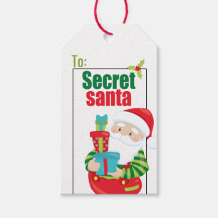 Etiqueta Para Presente Natal secreto do papai noel