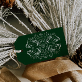 Etiqueta Para Presente Natal Verde para Papais noeis de Entrega Especial 
