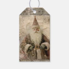 Etiqueta Para Presente Natal Vintage de Papai Noel