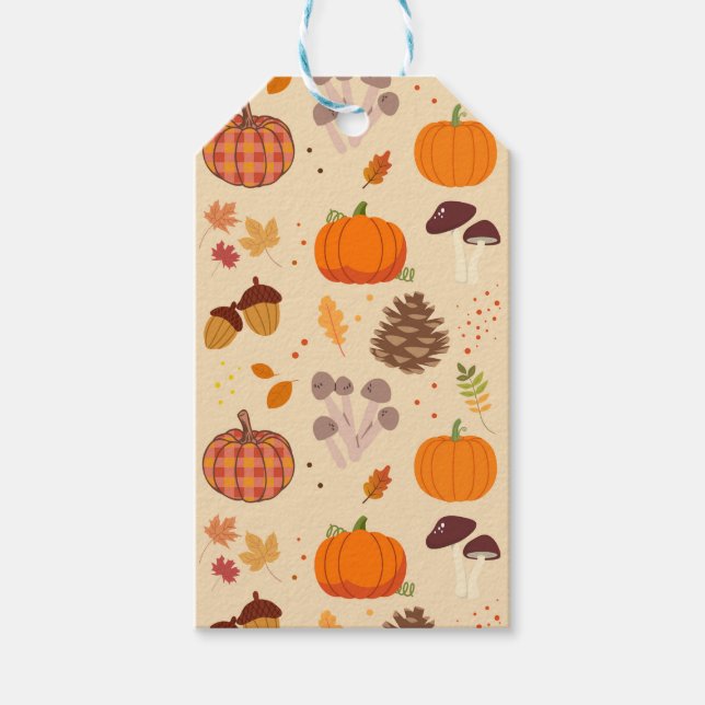 Etiqueta Para Presente Natureza de queda (Frente)