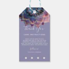 Etiqueta Para Presente Nebulosa em Flor | Mandala