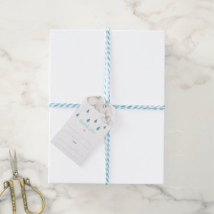 Etiqueta Para Presente Nebuloso com uma possibilidade do obrigado