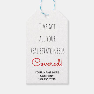 Etiqueta Para Presente Necessidades Imobiliários Cobertas