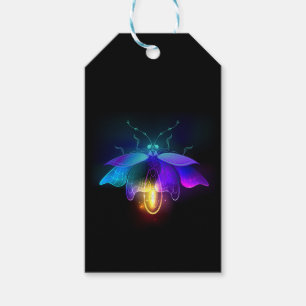 Etiqueta Para Presente Neon Firefly a preto