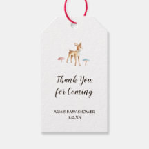 Névoa Aquarela Veado em Chá de fraldas Branco