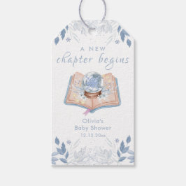 Etiqueta Para Presente New Chapter Winter Floral Snowball Baby Shower 