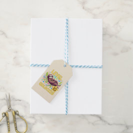 Etiqueta Para Presente Nível de Largura Design do Jogador de Aniversário