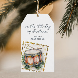 Etiqueta Para Presente No décimo segundo dia de Natal