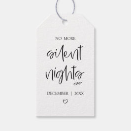 Etiqueta Para Presente No More Silent Nights | Baby Announcement