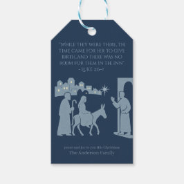 Etiqueta Para Presente No Room at the Inn Gift – Nativity Scene