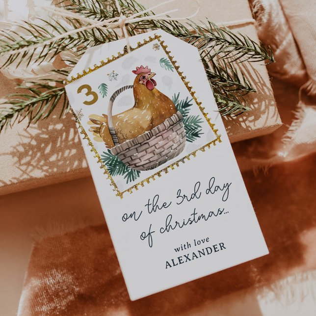 Etiqueta Para Presente No terceiro dia do Natal (Criador carregado)