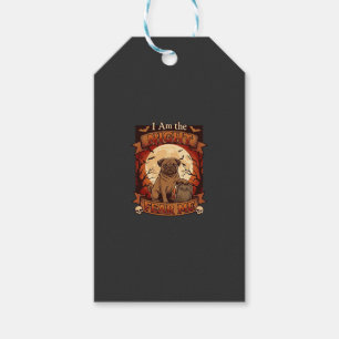 Etiqueta Para Presente Noite Am Me Do Halloween Pug Lua Lápide
