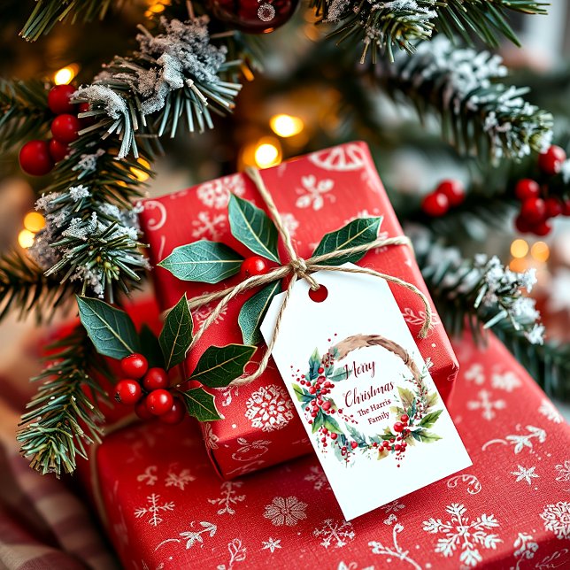 Etiqueta Para Presente Noite de Natal personalizado (Criador carregado)