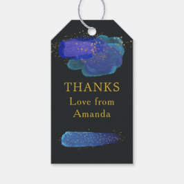 Etiqueta Para Presente Noite de Sky Space Stars Fantasia Festa Obrigado