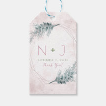 Noiva Botânica Geométrica em Aquarela Rosa Corado