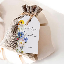 Etiqueta Para Presente Noiva de Flores Selvagens Obrigado Chá de Panela